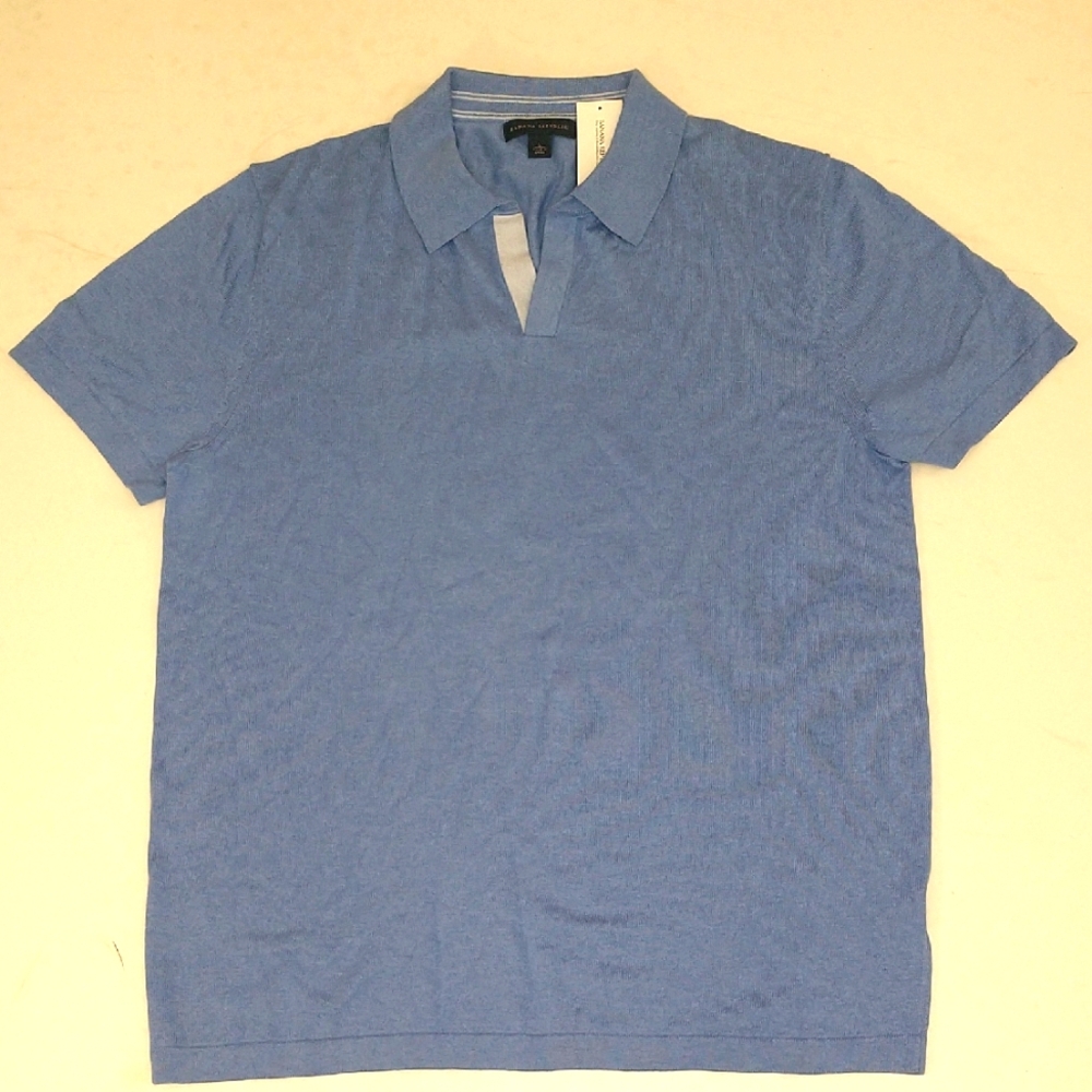 Super Soft Polo NWT Silk Cotton & Cashmere Blend Men's Short Sleeve Top Quality